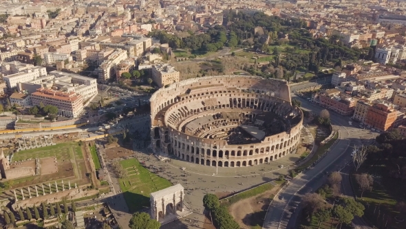 Aerial View of Colosseum