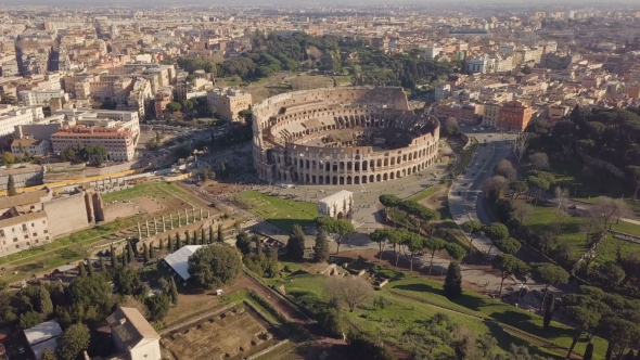 Aerial View of Colosseum