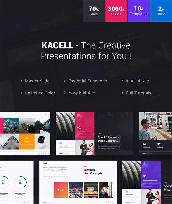 Kacell - Multipurpose & Business Template (Powerpoint)