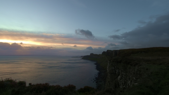Sunrise Over the Sea - Isle of Skye, Highland Region, Scotland -