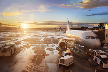 ate in international airport at sunrise