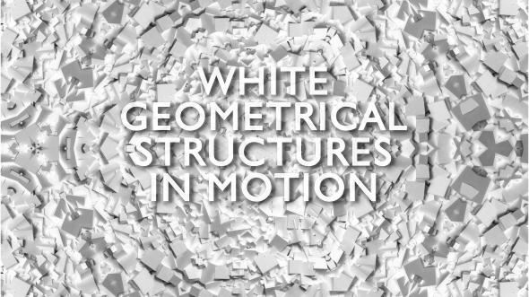 White Geometrical Structures in Motion - Pack