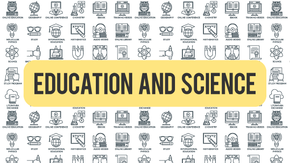 Education And Science - Outline Icons alt