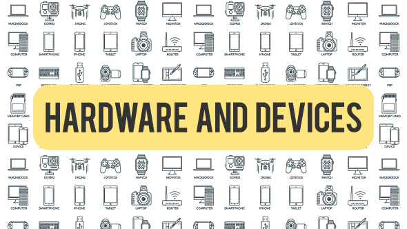 Hardware And Devices - Outline Icons alt