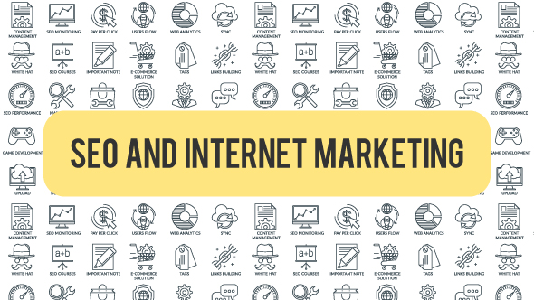 SEO And Internet Marketing - Outline Icons alt
