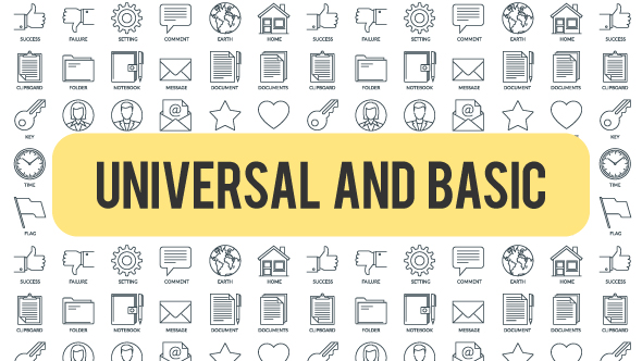 Universal And Basic - Outline Icons alt