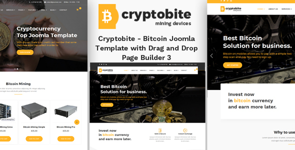 Cryptobite - Cryptocurrency Bitcoin & Digital currency Joomla