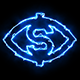 Dollar Blue Electric Fire Icon 02 - VideoHive Item for Sale