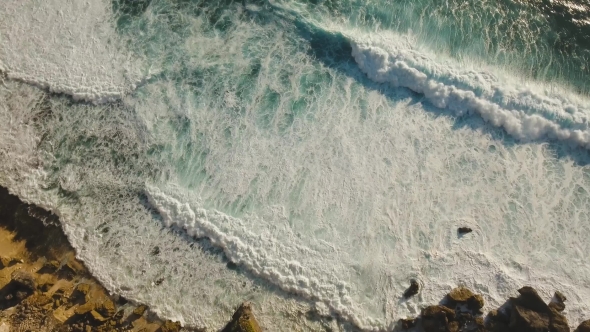 Rocky Coastline on the Island of Bali