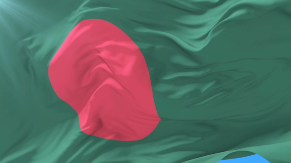 Bangladesh Flag Waving alt