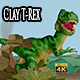 Clay Tyrannosaurus Rex - VideoHive Item for Sale
