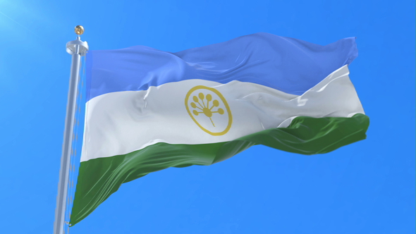 Bashkortostan Flag Waving