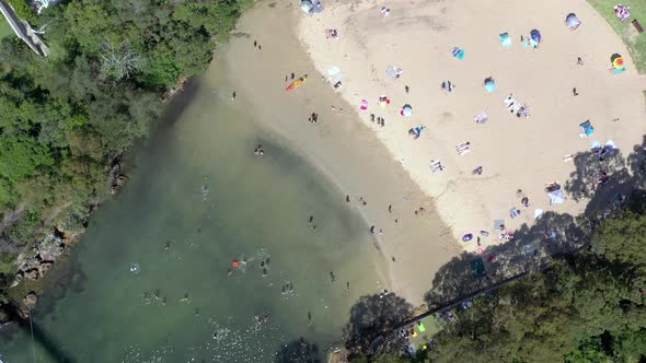 Bird's Eye View of Parsley Bay Beach and Bridge a Secluded Beach