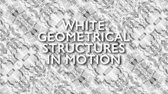 White Geometrical Structures in Motion - Pack