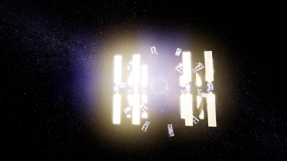 Spaceship Travelling Through the Universe alt