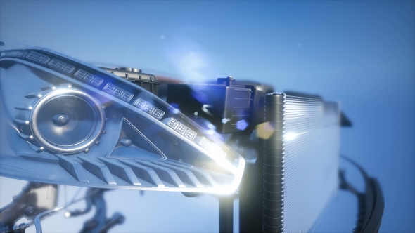 Detailed Car Engine and Other Parts alt