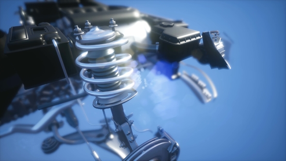 Detailed Car Engine and Other Parts alt