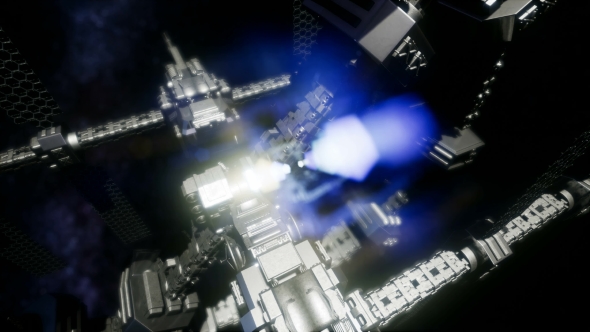 Spaceship Travelling Through the Universe alt