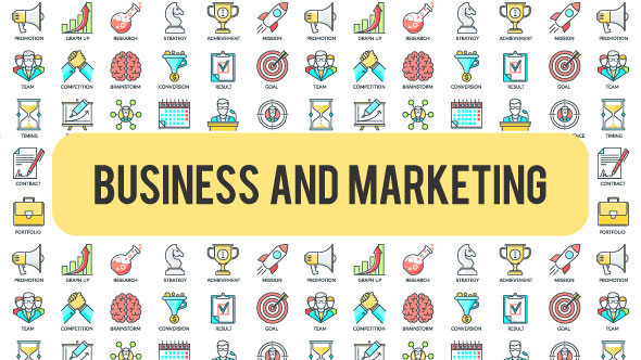 Business And Marketing - 30 Animated Icons alt