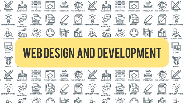 Web Design And Development - Outline Icons alt