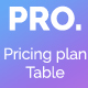 PRO - Bootstrap Pricing Plan Table - CodeCanyon Item for Sale