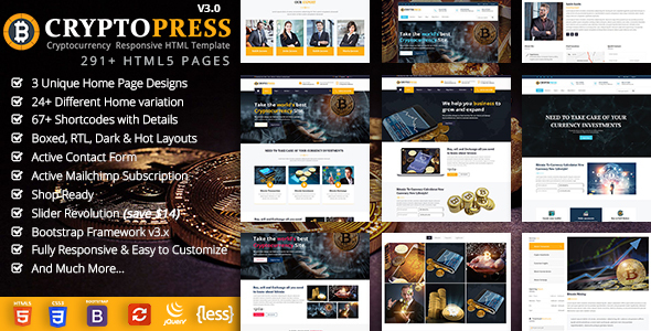 Crypto Press HTML Template