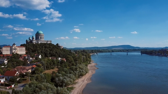 Esztergom Basilica and Danube, Hungary