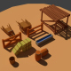 Low Poly Farm Miscellaneous - 3DOcean Item for Sale