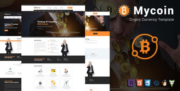 MyCoin - Bitcoin Crypto Currency Template