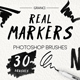 30 Real Marker Brushes - GraphicRiver Item for Sale