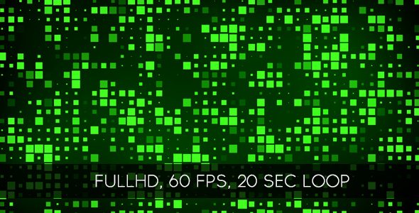 Green Tech Squares Background