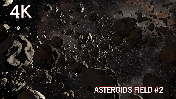 4k Asteroids Field