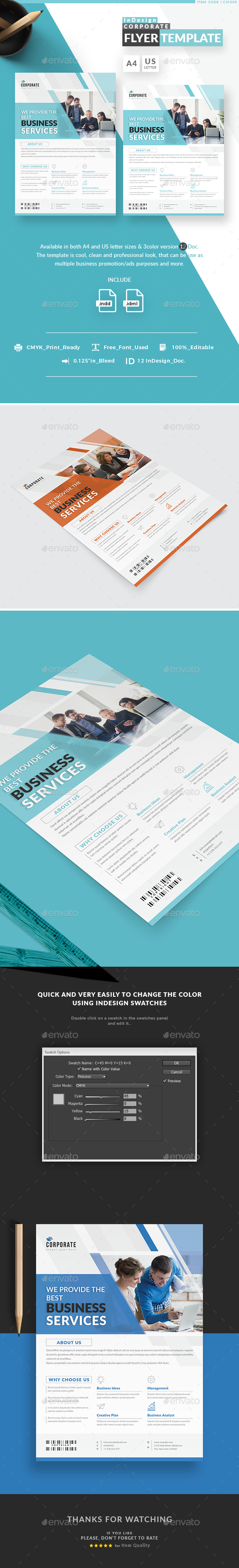 InDesign Corporate Flyer Templates