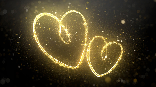 Gold Valentine Hearts alt