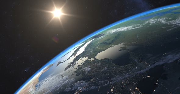 Spectacular Sunset Over Earth alt