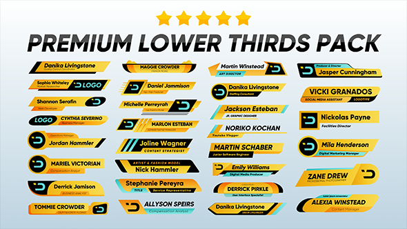 Premium Lower Thirds Pack