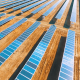 Aerial Flying Over Solar Panels - VideoHive Item for Sale