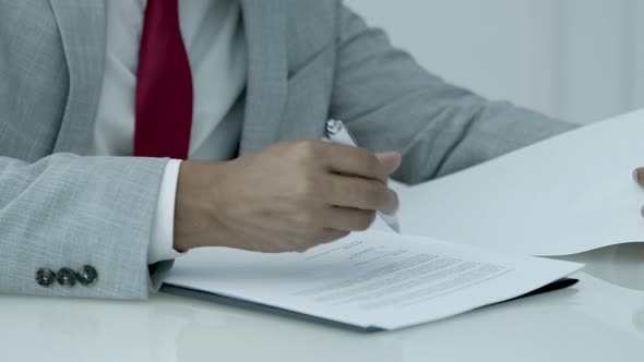 Businessman Signing Contract