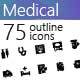 70 Medical fill icons - GraphicRiver Item for Sale
