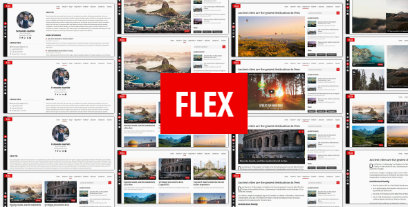 Flex - Personal Resume / Blog / Portfolio Template
