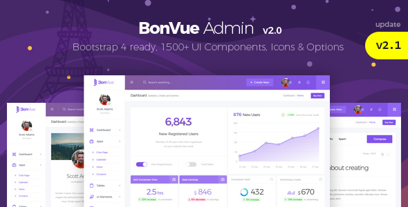 BonVue - HTML Bootstrap 4 Admin Template