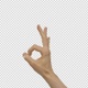 Hand showing Ok sign - 4K Alpha - VideoHive Item for Sale