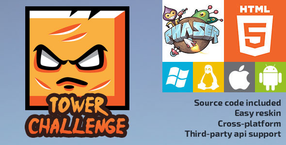 Tower Challenge - gra HTML5 - Phaser