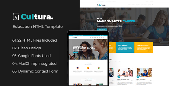 Cultura - Education HTML Template