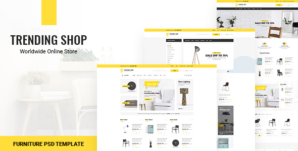 Trending Shop - Furniture PSD Template