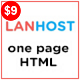 Lanhost - One Page Hosting HTML Template - ThemeForest Item for Sale