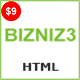 Bizniz3 - One Page Mutlipurpose HTML5 Template - ThemeForest Item for Sale