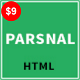 Parsnal - Personal Portfolio html5 template - ThemeForest Item for Sale