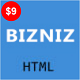 BIZNIZ - One Page Corporate HTML Template - ThemeForest Item for Sale