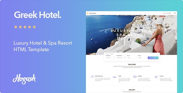 Greek - Hotel HTML Template